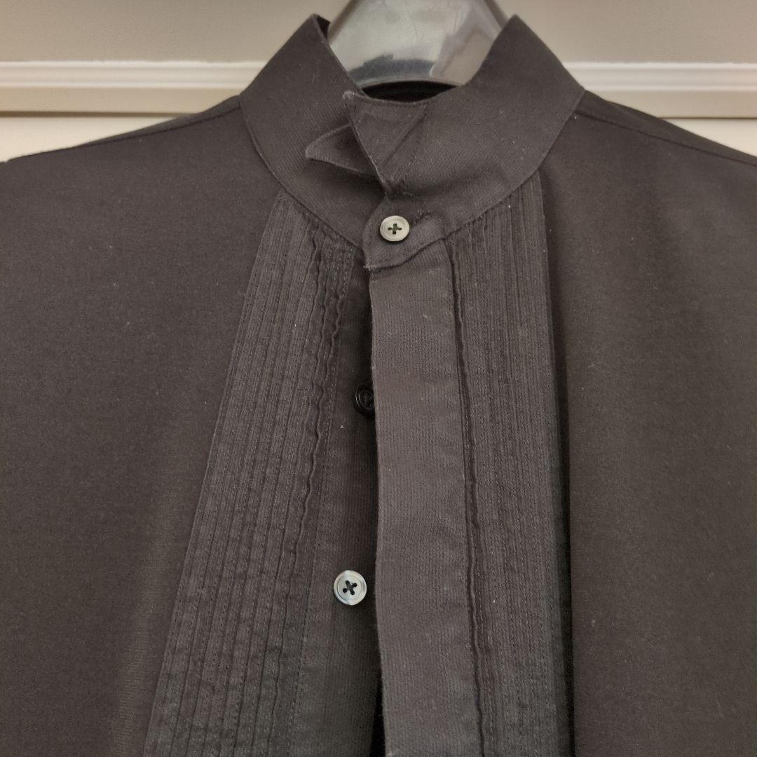 ☆社交ダンスチャコットメンズシャツ ブラックS ✿本日限り9800円に