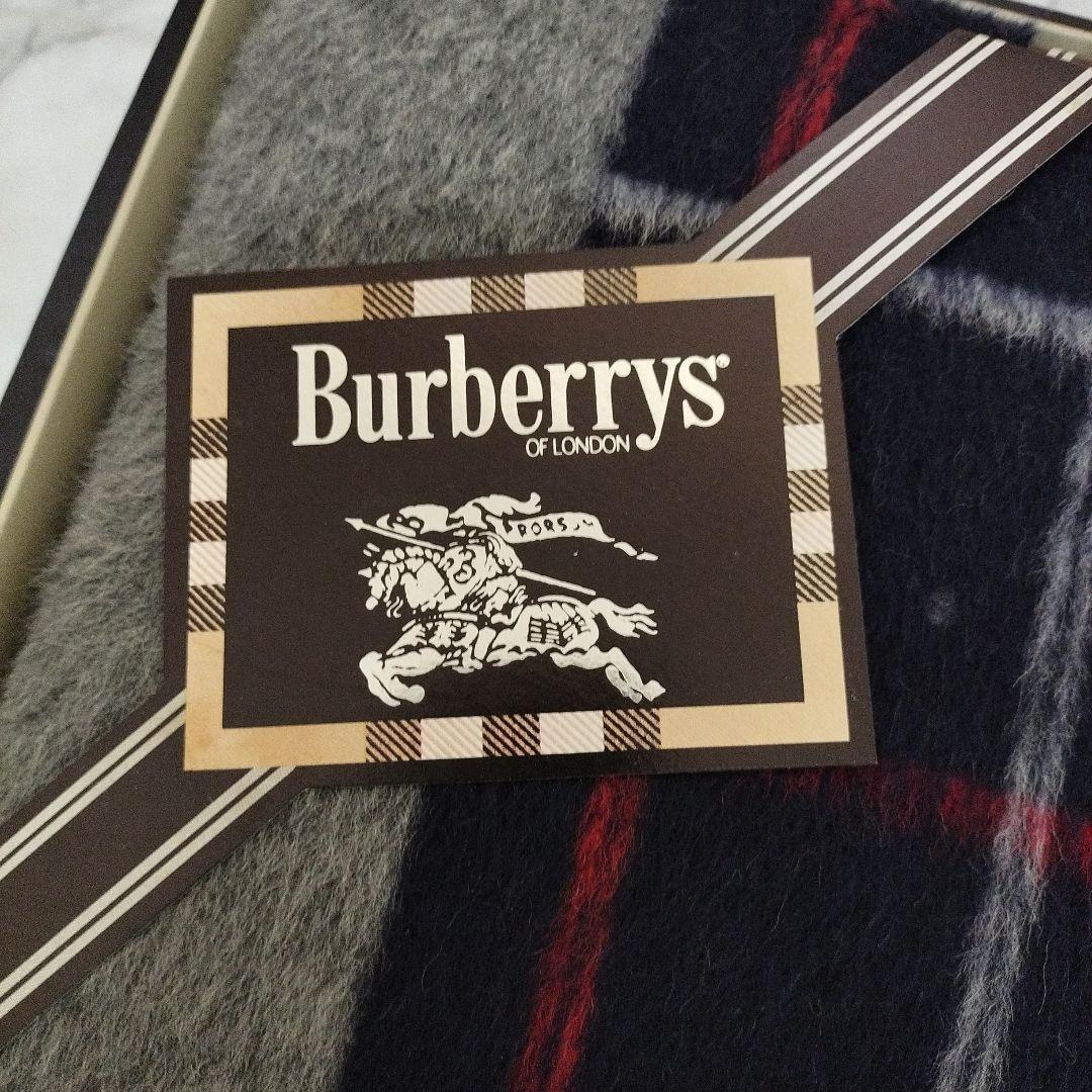 新品未使用】Burberry バーバリー 毛布 カシミヤ 混 西川産業 グレー