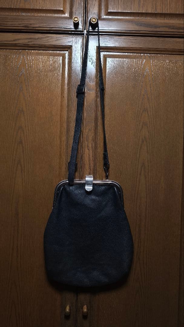 KLASICA がま口 ショルダーバッグ 車掌バッグ ブラック