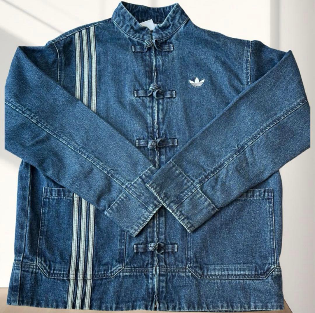 Adidas Mサイズ 中国限定 巳年チャイナトラックジャケット デニム