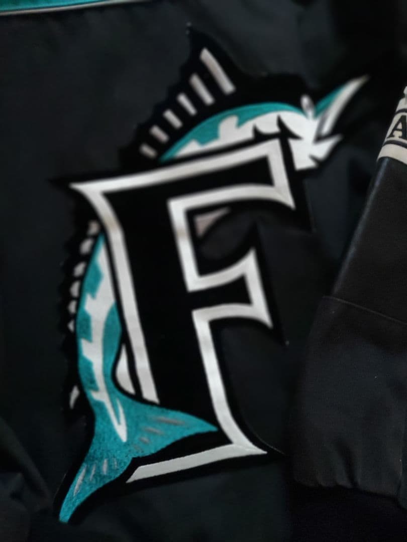 JHdesign 】MLB マーリンズ スタジャン 袖レザー Lサイズ - メルカリ