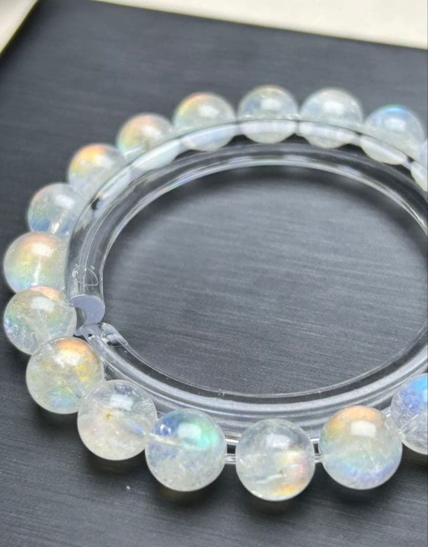 【限定値下げ】レインボームーンストーン ブレスレット 8.6mm