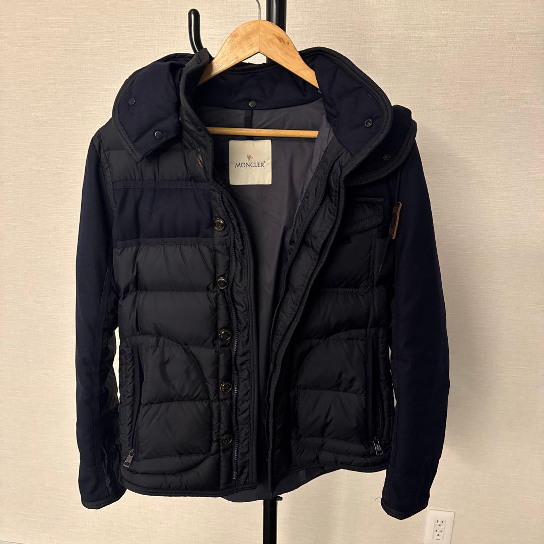 MONCLER ライアン ネイビー ダウンジャケット フード付き サイズ2