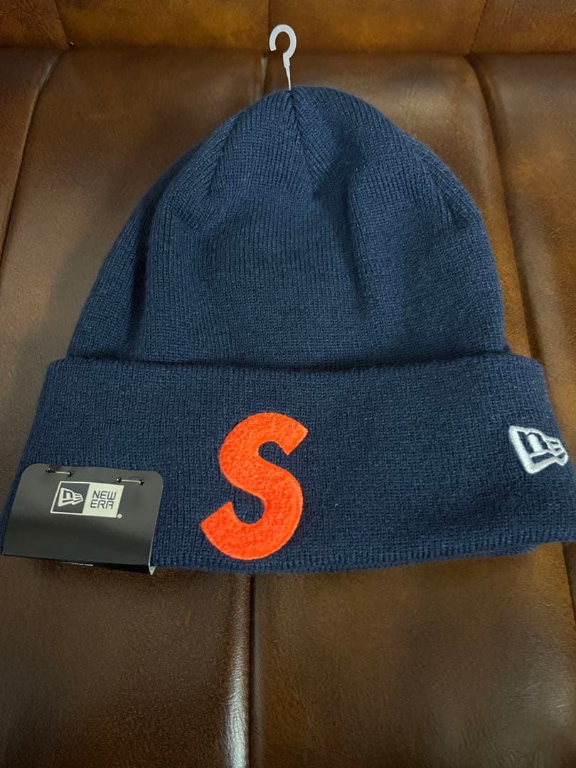 【新品未使用】Supreme×New Era Sロゴ　ビーニー ネイビー Supreme New Era Tribal S Logo Beanie Navy - FW25 - JP