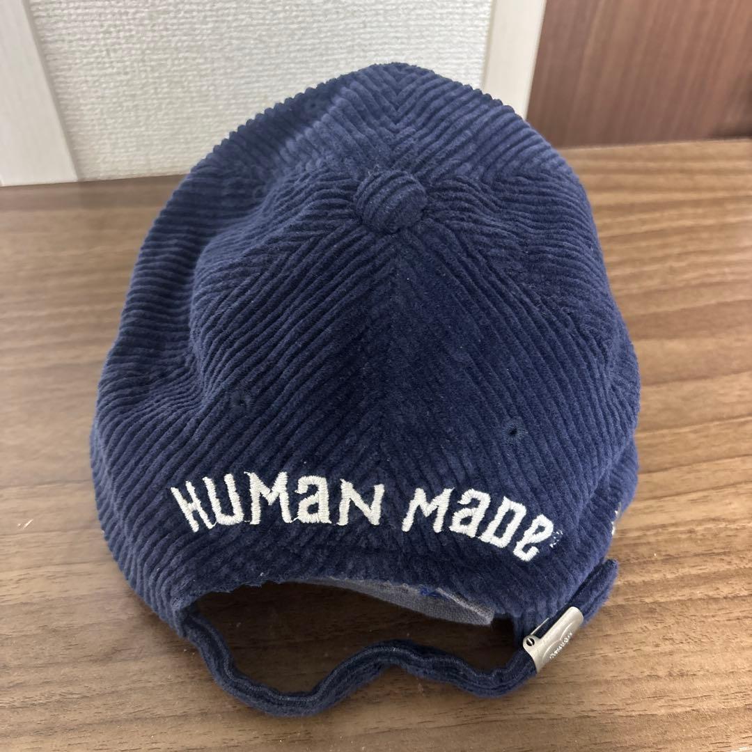 HUMAN MADE コーデュロイキャップ ネイビー - メルカリ