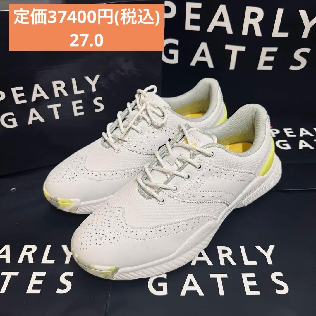 ★新品/PEARLY GATES/パーリーゲイツ/ ゴルフシューズ/27.0cm 楽天市場】パーリーゲイツ PEARLY GATES ロゴ×花柄ハイカットシューズ