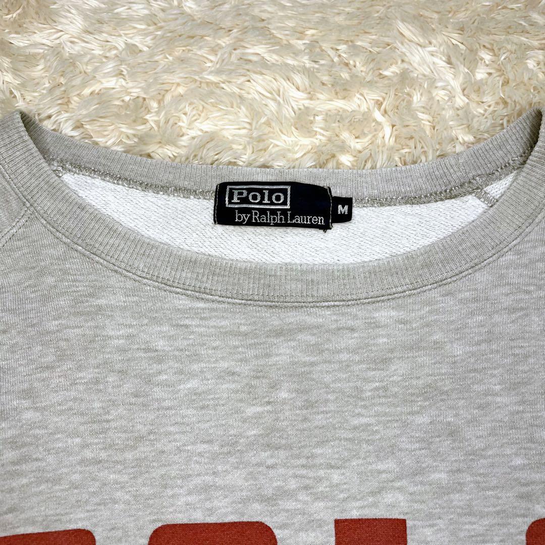 Polo by Ralph Lauren スウェット 染み込み 三段ロゴラグラン