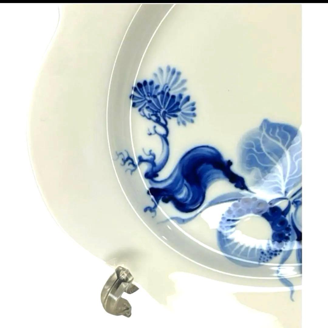 未使用 【Meissen】マイセンブルーオーキッド プレート21cm 廃盤品