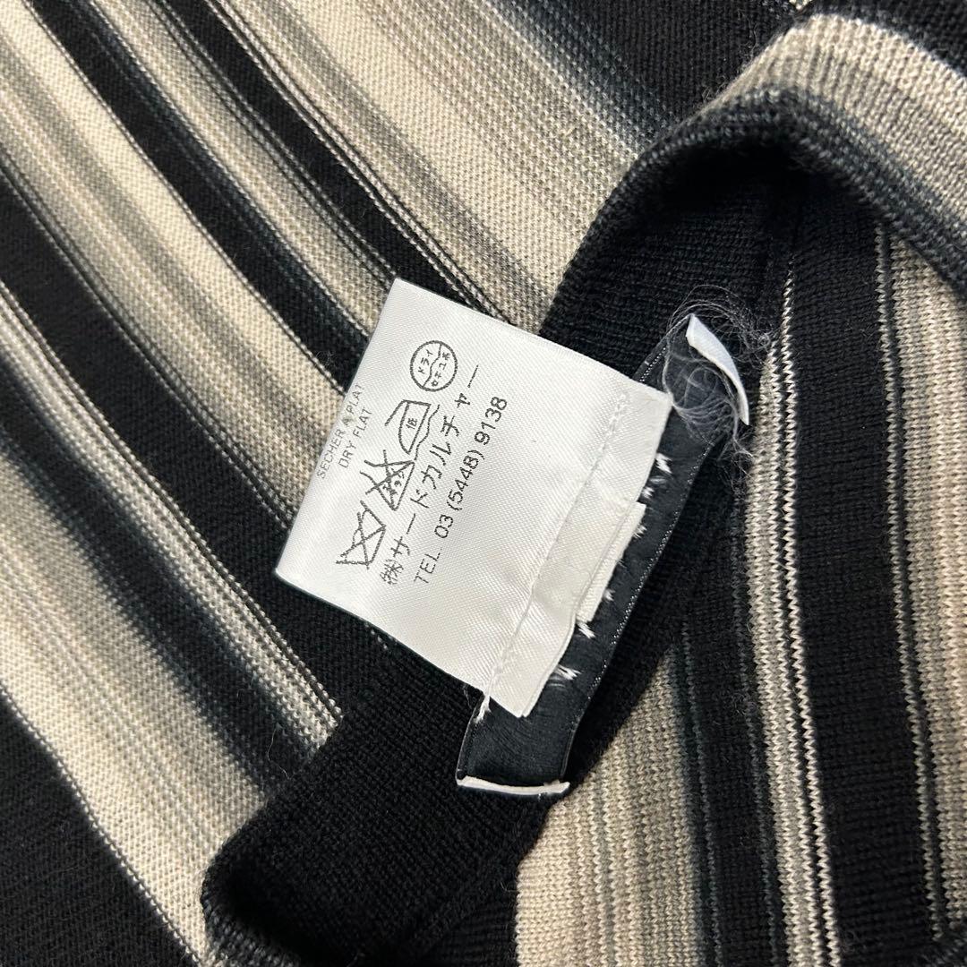 GIVENCHY 2009AW リカルドティッシ期 変形ストライプ ニットワンピ