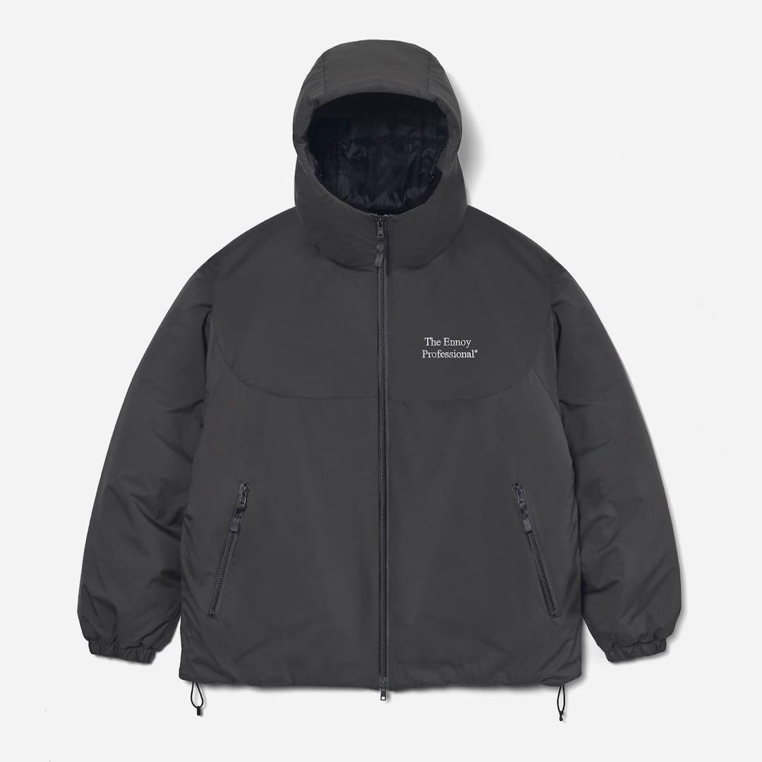 ENNOYとスタイリスト私物 PADDED NYLON HOODIE グレー - メルカリ