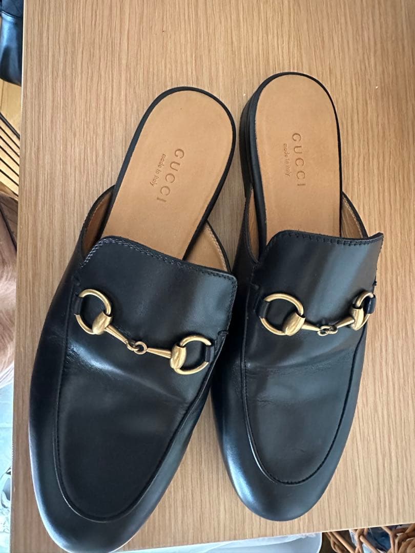 グッチ プリンスタウンホースビットミュール 35.5 GUCCI