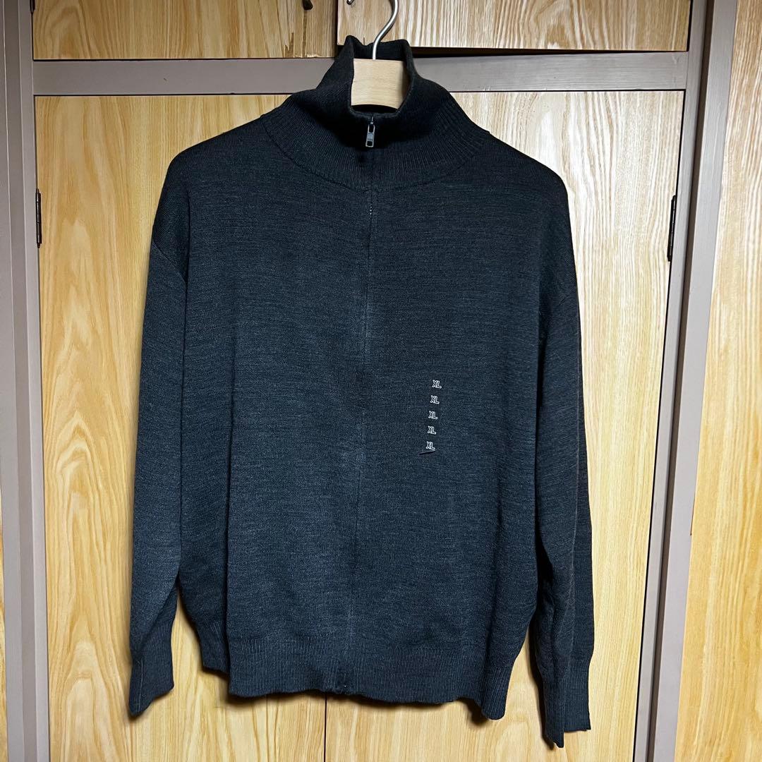 UNIQLO U ダブルフェイスフルジップジャケット グレー XL 新品 - メルカリ