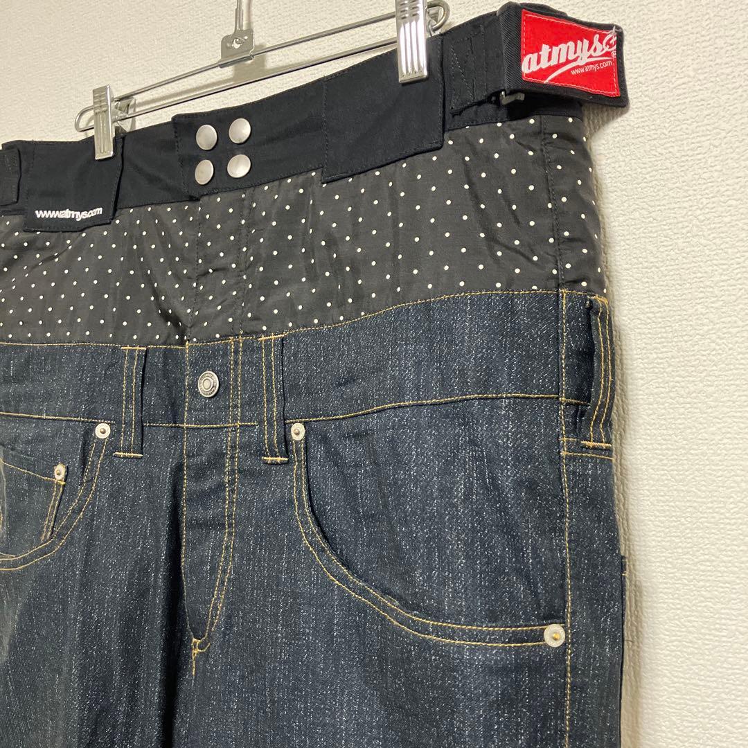atmys アトマイズ スノーボードウェア パンツ M デニム柄