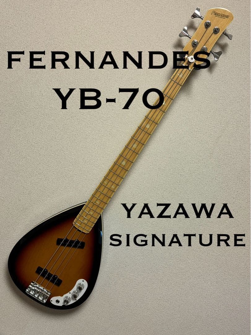 完全廃版決定 Fernandes 矢沢永吉ベースYB-75 琵琶ベース キャロル