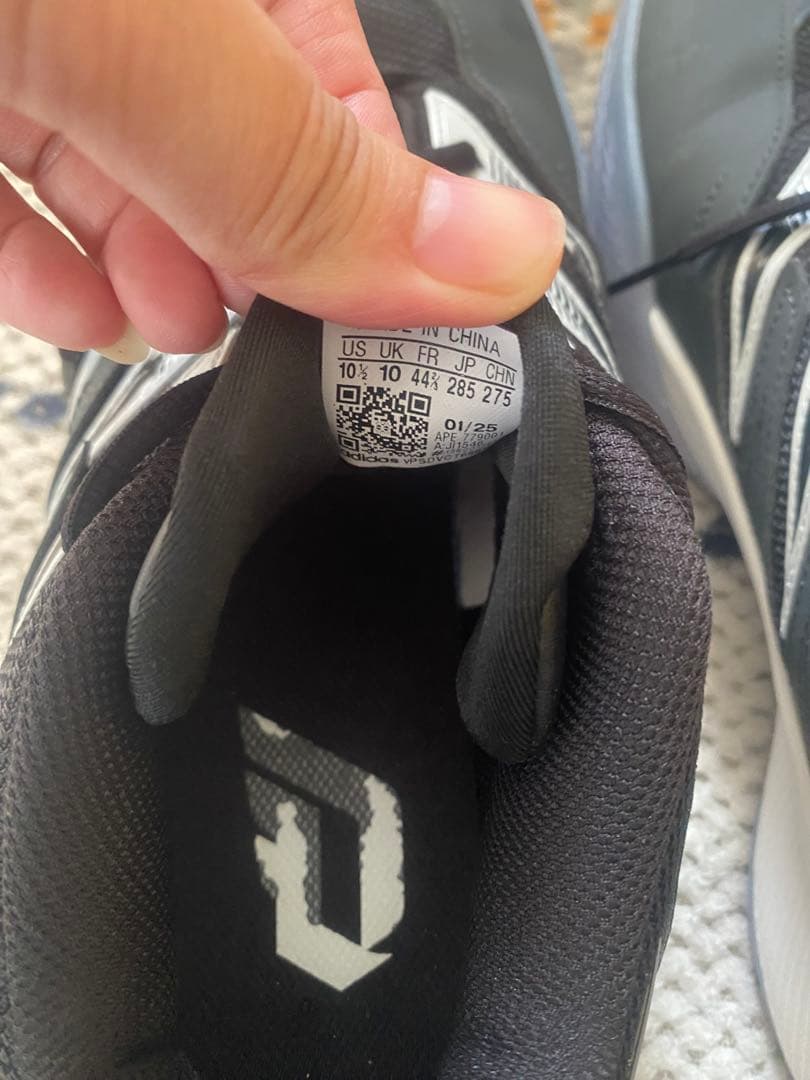 adidas バスケットボールシューズ 28.5cm 黒