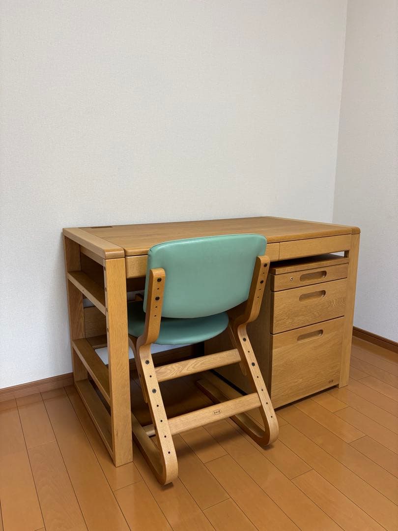 浜本工芸 学習机3セット ①学習机 浜本工芸 学習デスク 3点セット】