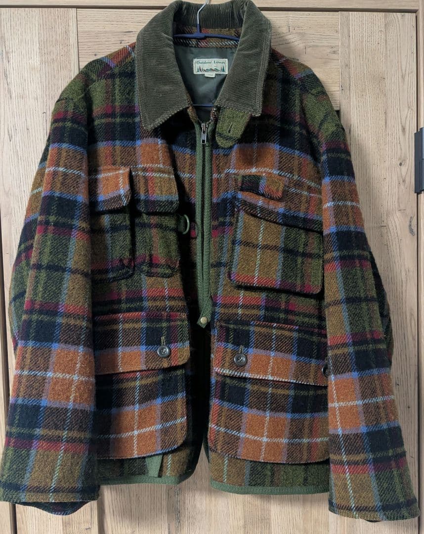TROW MILL　ウール チェック柄 　ハンティングジャケット 値下げ】THE REAL McCOY'S チェック ウールハンティングジャケット