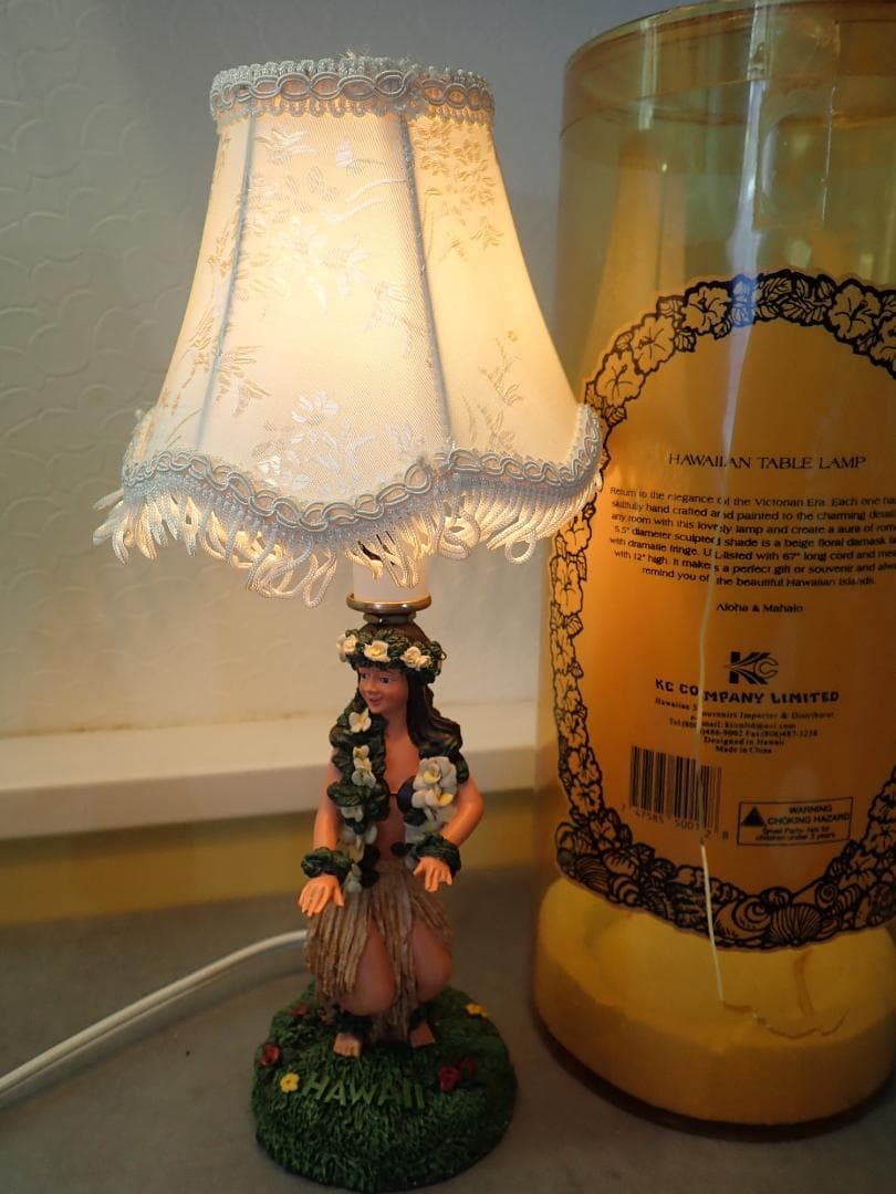 ハワイアン雑貨【Hawaiian Table Lamp】照明 フラガール