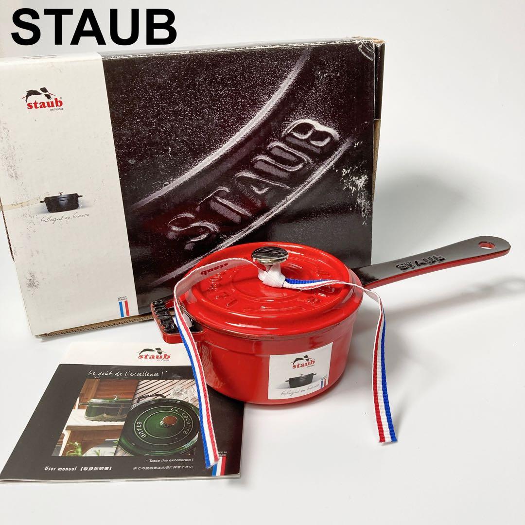 希少 未使用 STAUB ストウブ スモールソースパン 10cm チェリー Staub（ストウブ） 鍋 10cm スモールソースパン グレー | : ZWILLING