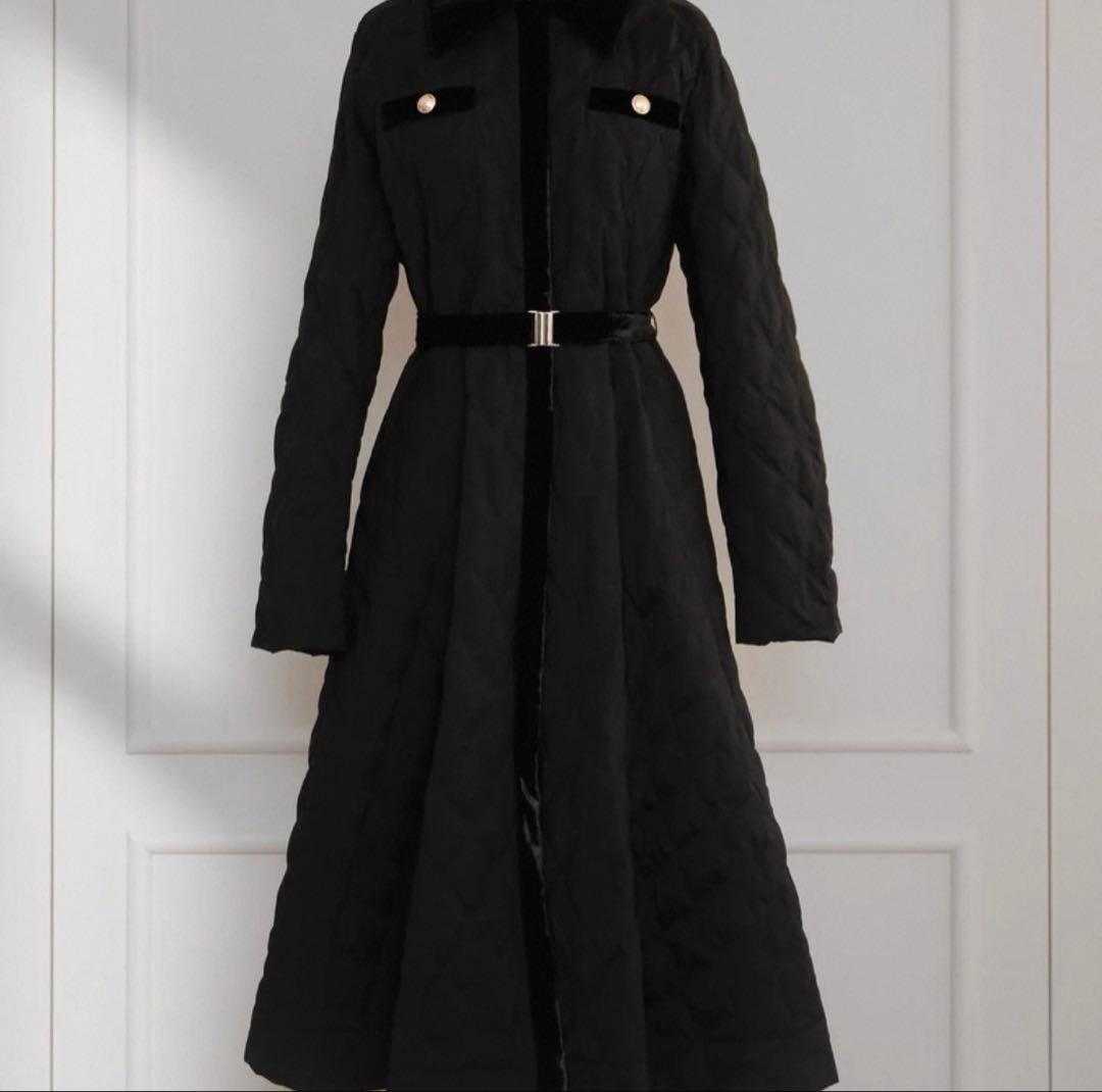 herlipto Liora Long Quilted Down Coat M - メルカリ