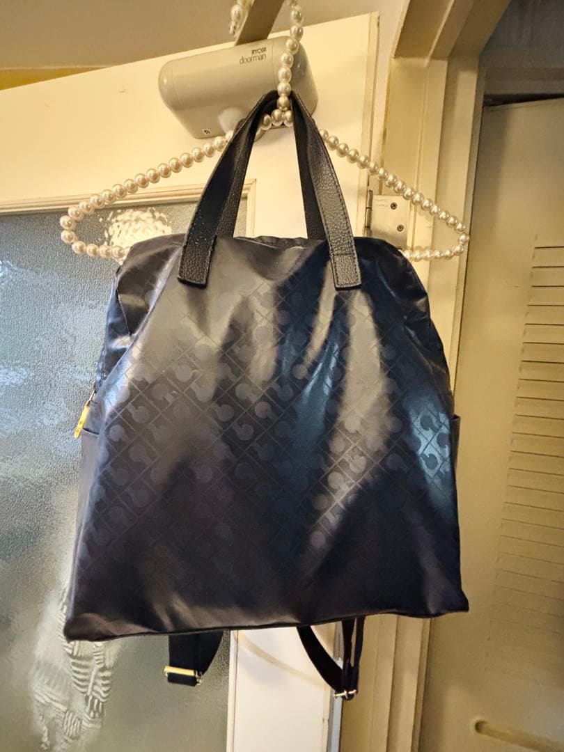 美品 ゲラルディーニ ソフティ 2way ハンドバッグ リュック 総柄