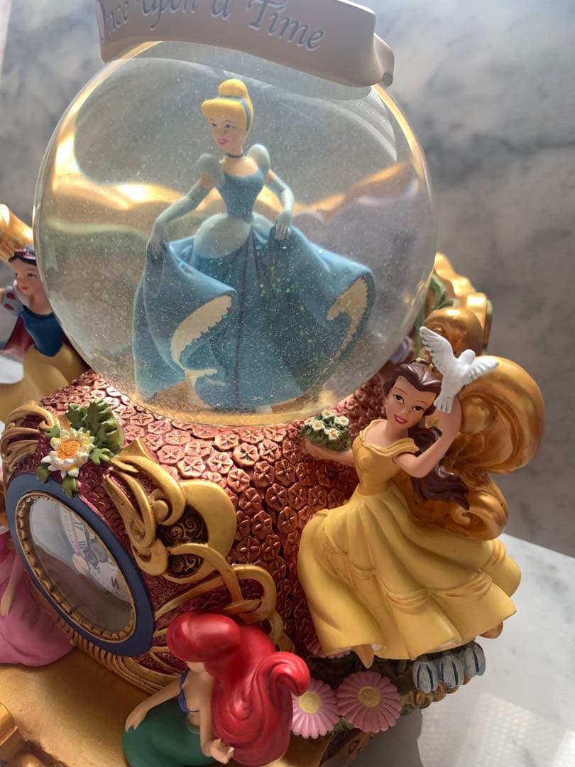 ディズニープリンセス スノーグローブ オルゴール Disney 美女と野獣
