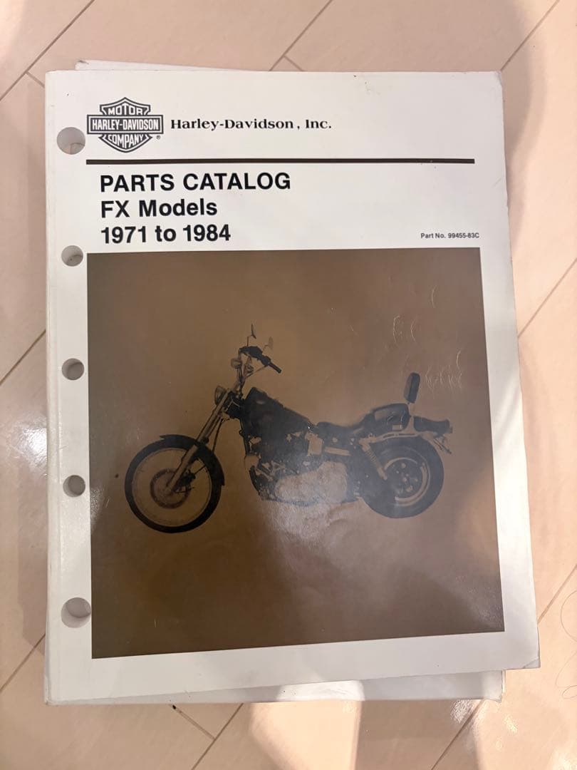 ハーレー　ショベル FXパーツカタログとFL/FXサービスマニュアルセット ハーレー 純正 日本語 サービス 整備 マニュアル ショベルBT 1978 後期