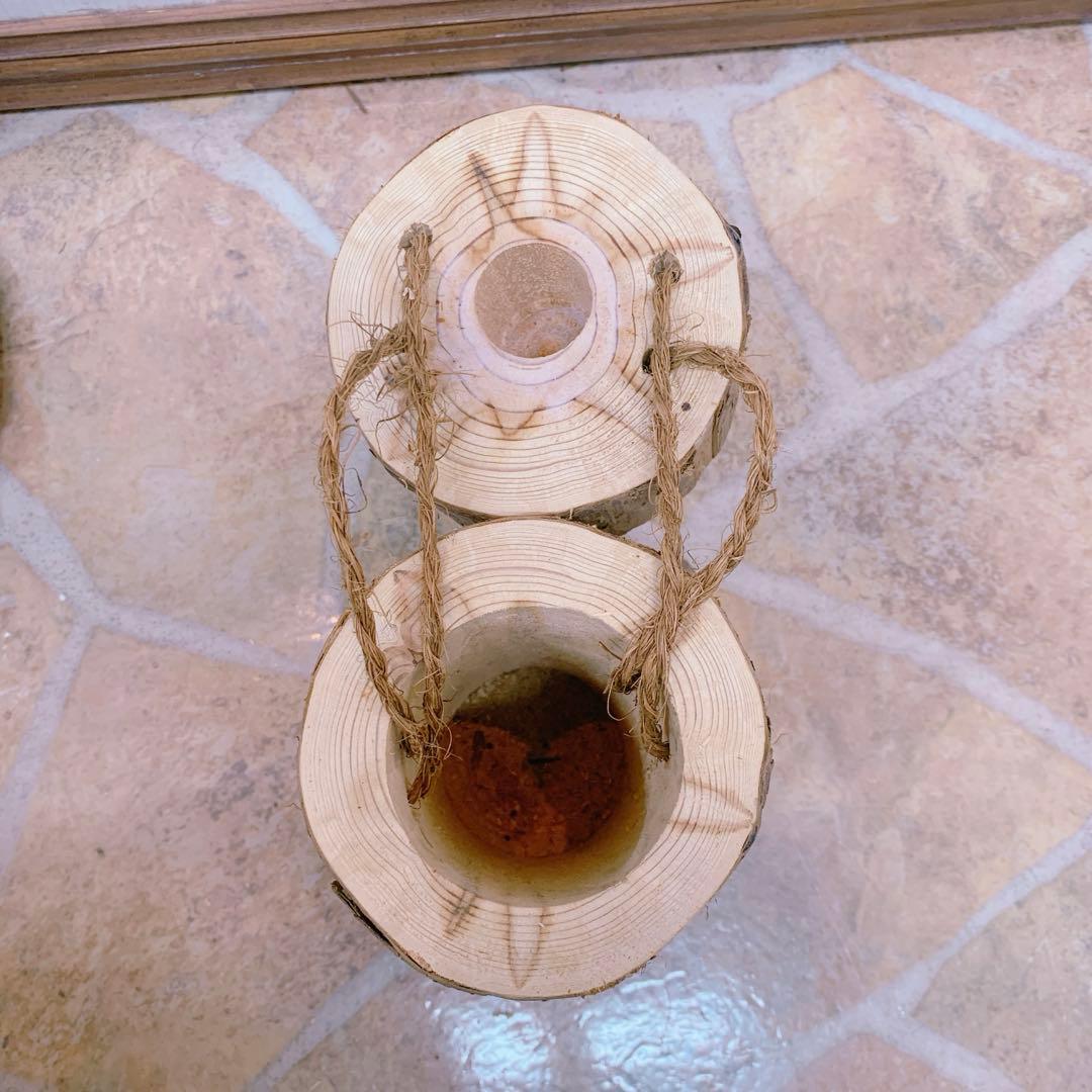 吉野杉 丸太入れ物 木のケース 木 入れ物 インテリア 大 和風 北欧 和