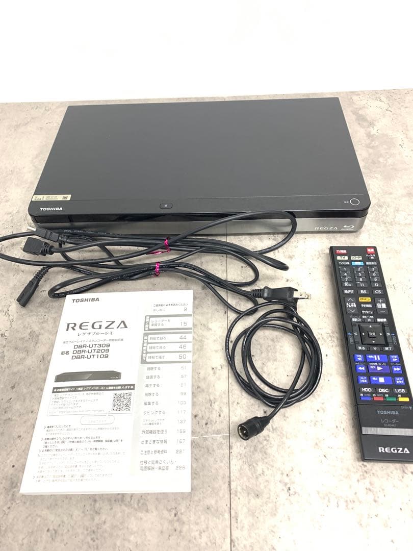 # 東芝REGZA Blu-ray レグザブルーレイ DBR-UT109 ブルーレイレコーダー REGZA（レグザ） DBR-UT109 [1TB /3番組同時録画