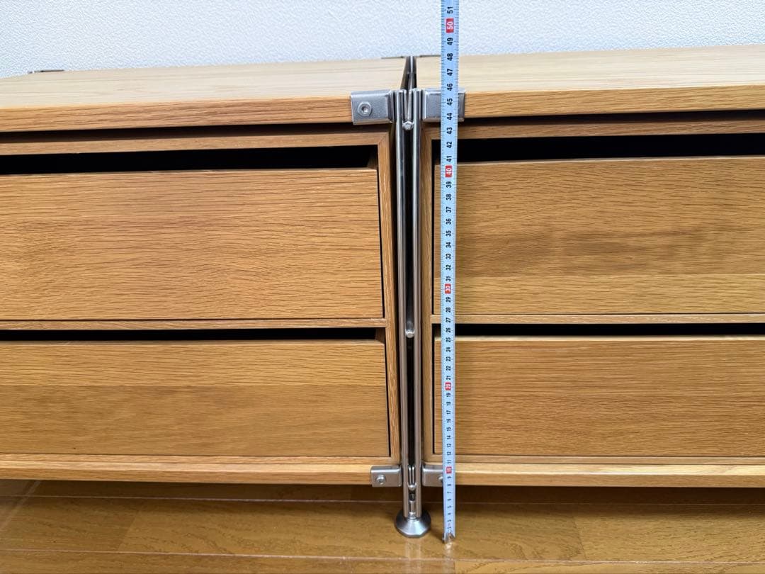 無印良品☆ステンレスユニットシェルフ☆テレビ台☆テレビボード☆木製