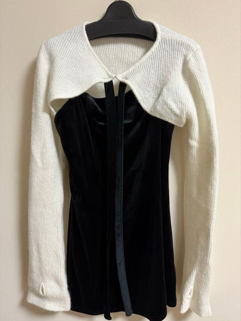 andmary Anita ribbon mini dress A9715300 公式 ストア