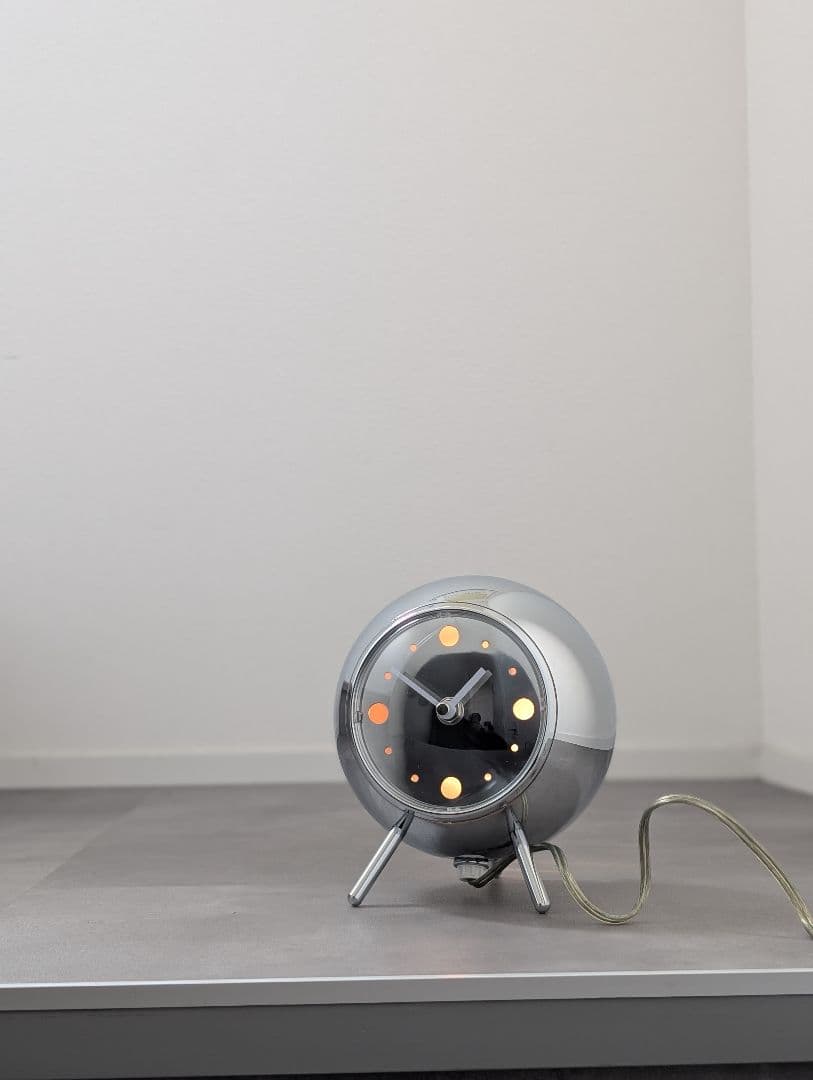 90's-00's Y2K スペースエイジ テーブルクロックランプ ヴィンテージ Space age lighting - Etsy 日本