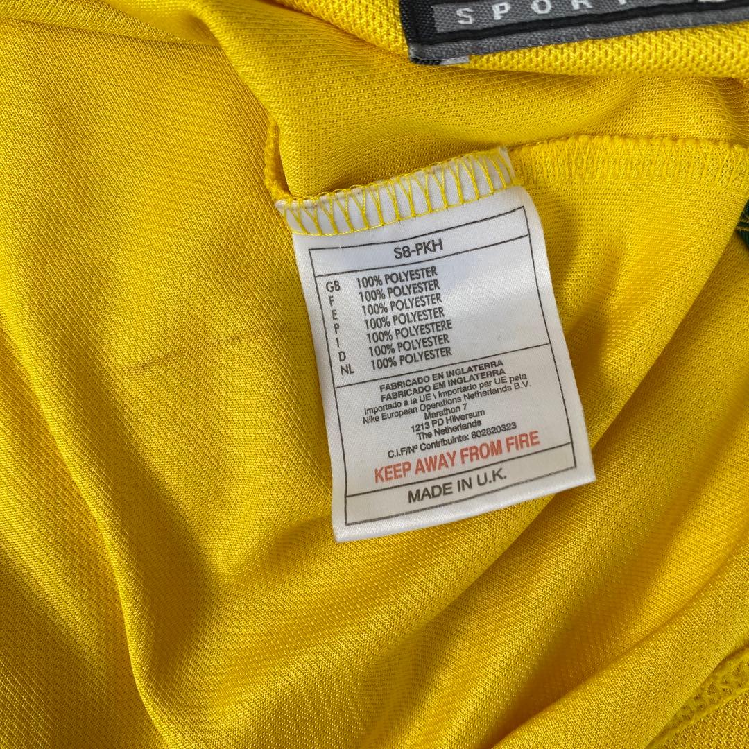 ナイキ】 ブラジル代表 ロナウド 98フランスW杯 当時物 イギリス製 XL