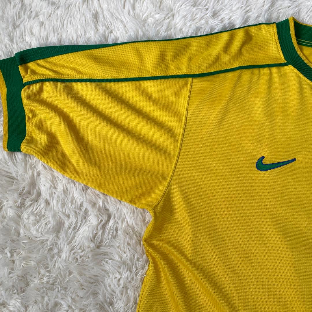 ナイキ】 ブラジル代表 ロナウド 98フランスW杯 当時物 イギリス製 XL