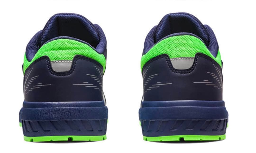 ASICS 安全靴 作業靴　26.5cm ネイビー/ライム CP121 ほぼ新品