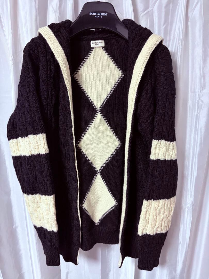 【美品】Saint Laurent ニットジャケット 中古・古着通販】Yves Saint Laurent (イヴサンローラン) ニット