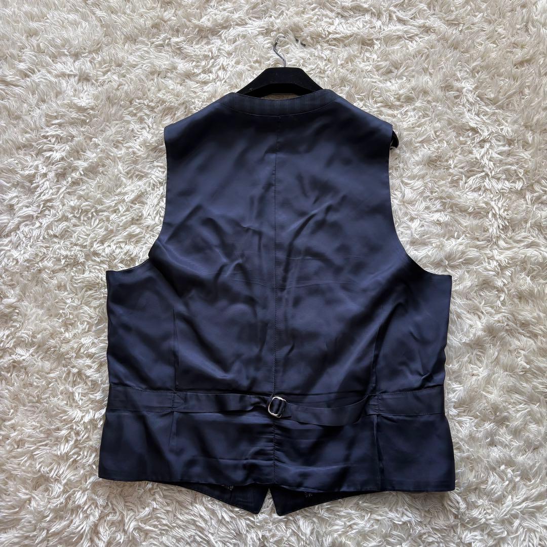 現行タグ】美品 ポール・スミス ストライプ スーツ ベスト ネイビー