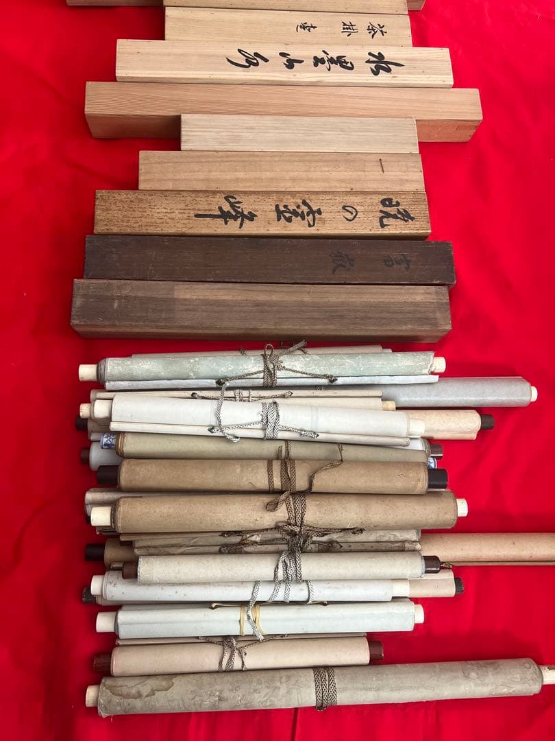 m*m様 掛軸まとめて38本 日本画 書 山水 花鳥 茶掛など！ 美術品