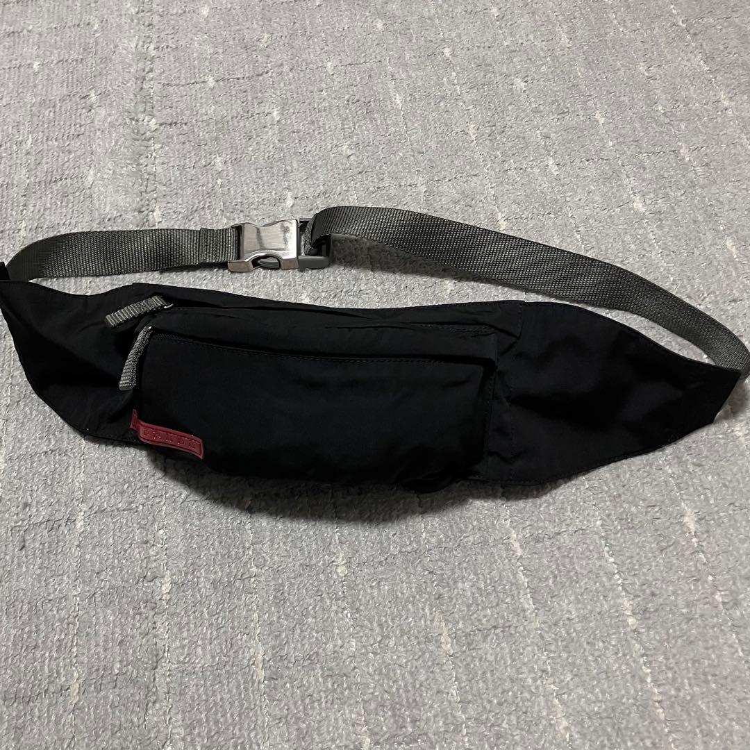 プラダスポーツ［ボディバッグ］ナイロン　斜め掛け　ウエストポーチ　y2k PRADA - 極美品 プラダスポーツ ナイロンウエストバッグ ユニセックス