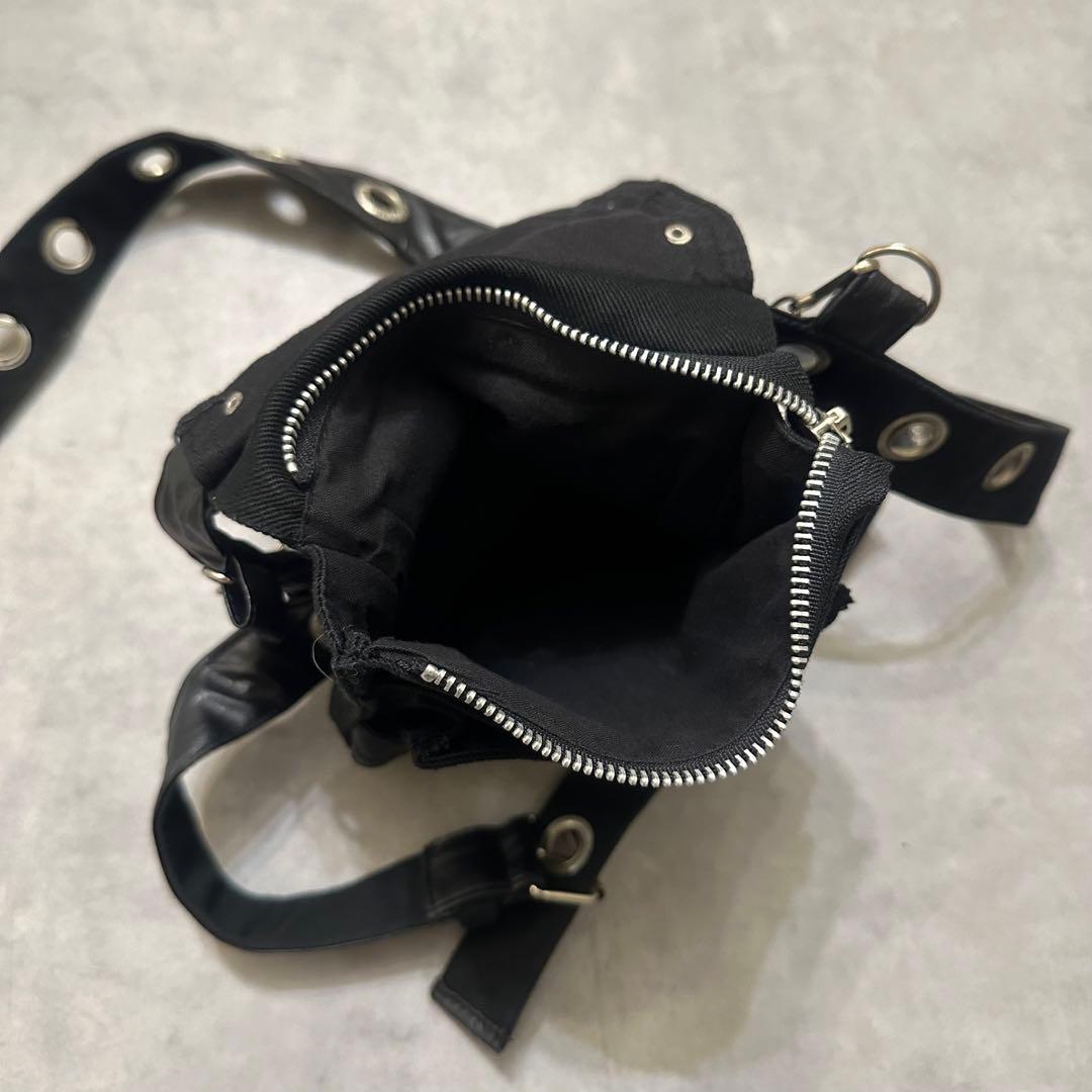 Y2K 平成ギャル ウエストポーチ ミニバッグ ドクロ ゴシック グランジ