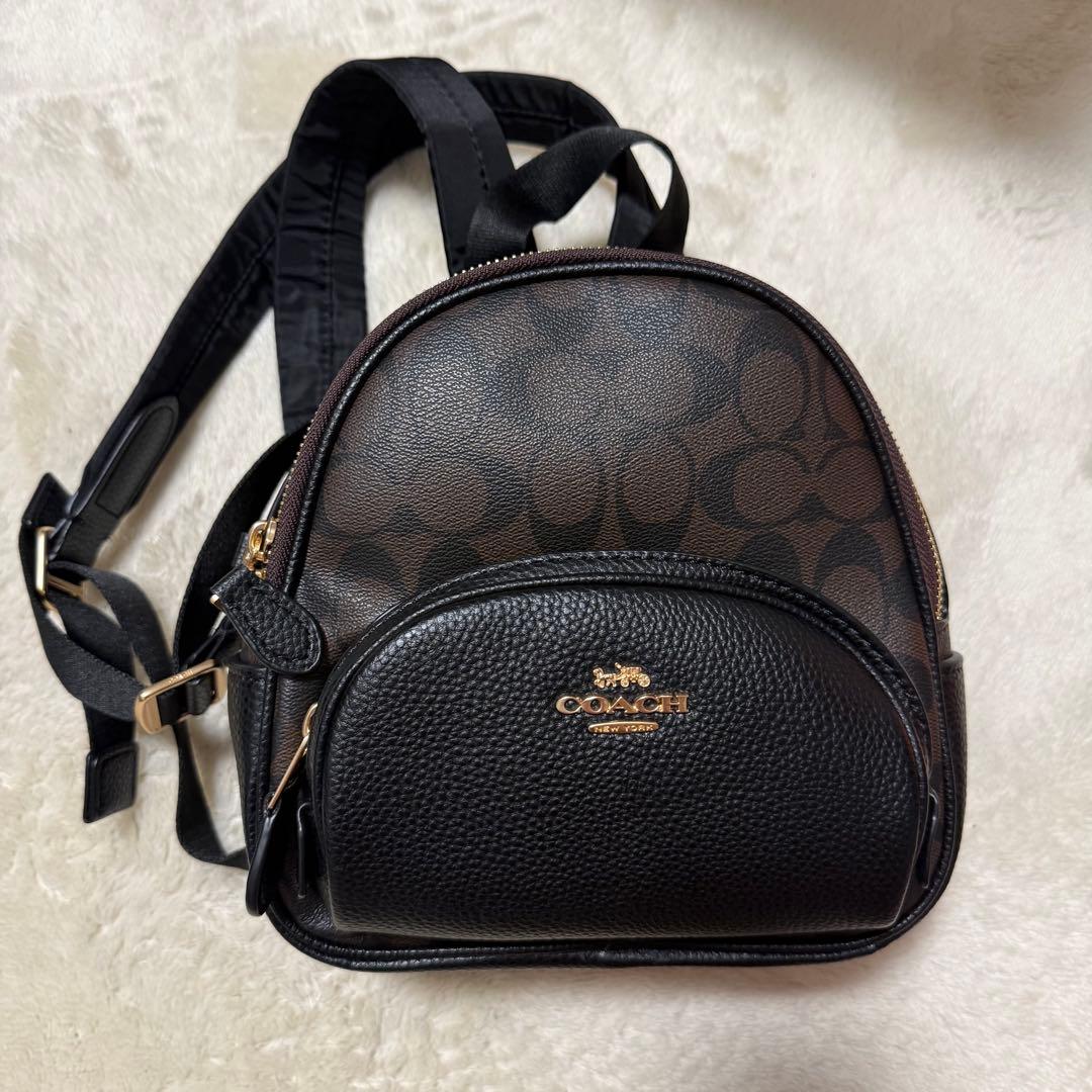 1月売り切りCOACH ブラックレザーリュック バックパック COACH ブラックレザーリュック 【公式通販】