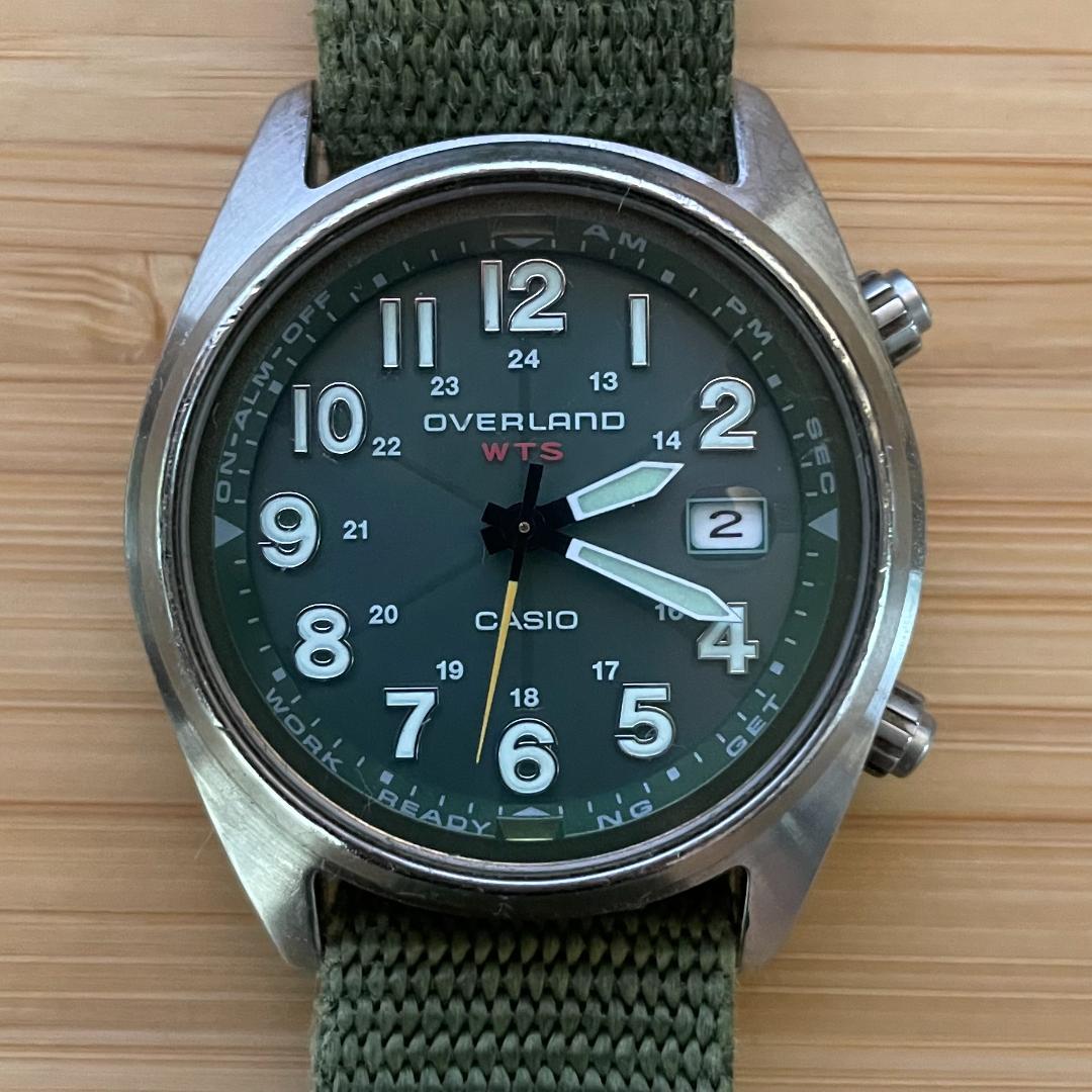 値下げ】CASIO OVERLAND 電波ソーラー腕時計 OVW-100BJ - メルカリ