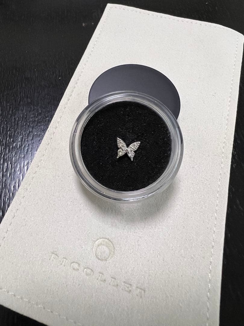 PICOLLET★片耳用プラチナピアス 引っかからない・つけっぱなしピアス │K18/Pt ダイヤモンド 失くし