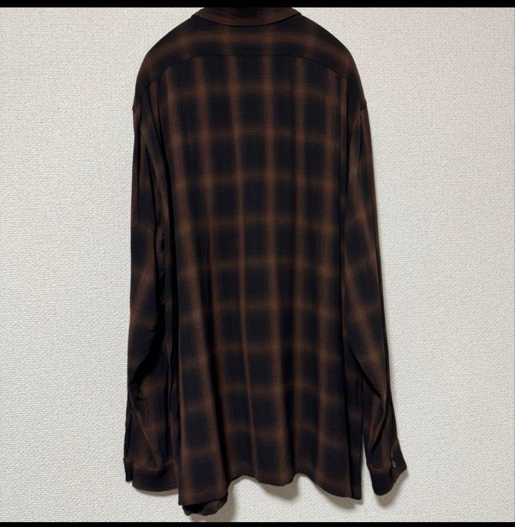 美品 24SS COMOLI レーヨンオープンカラーシャツ チェック - メルカリ