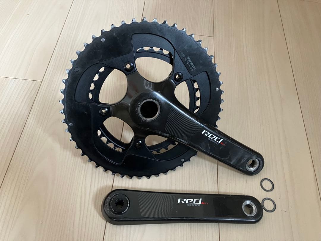 ［たけぞう］スラムレッド　カーボンクランク170mm 52/36T 11S たけぞう］スラムレッド カーボンクランク170mm 52/36T 11S SRAM