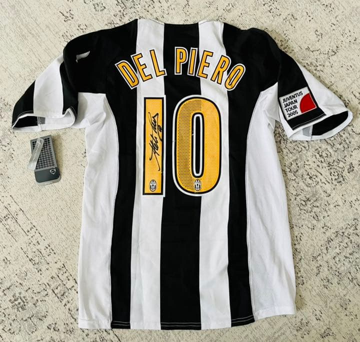 Kappaユベントスデルピエロサイン入ユニフォームシリアルナンバー入り