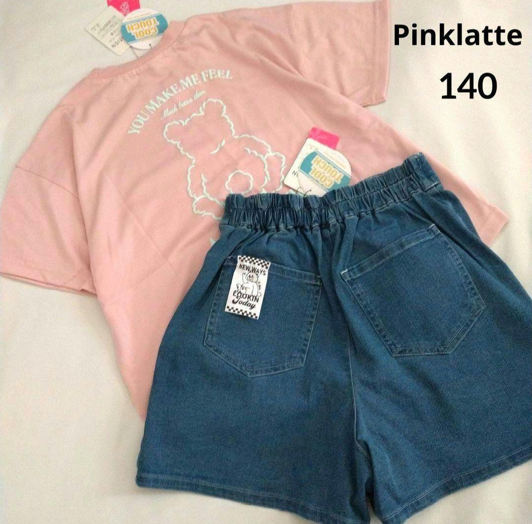 まま－る様専用◇新品 アルジ－◇接触冷感 肩あきりぼんワンピース 130