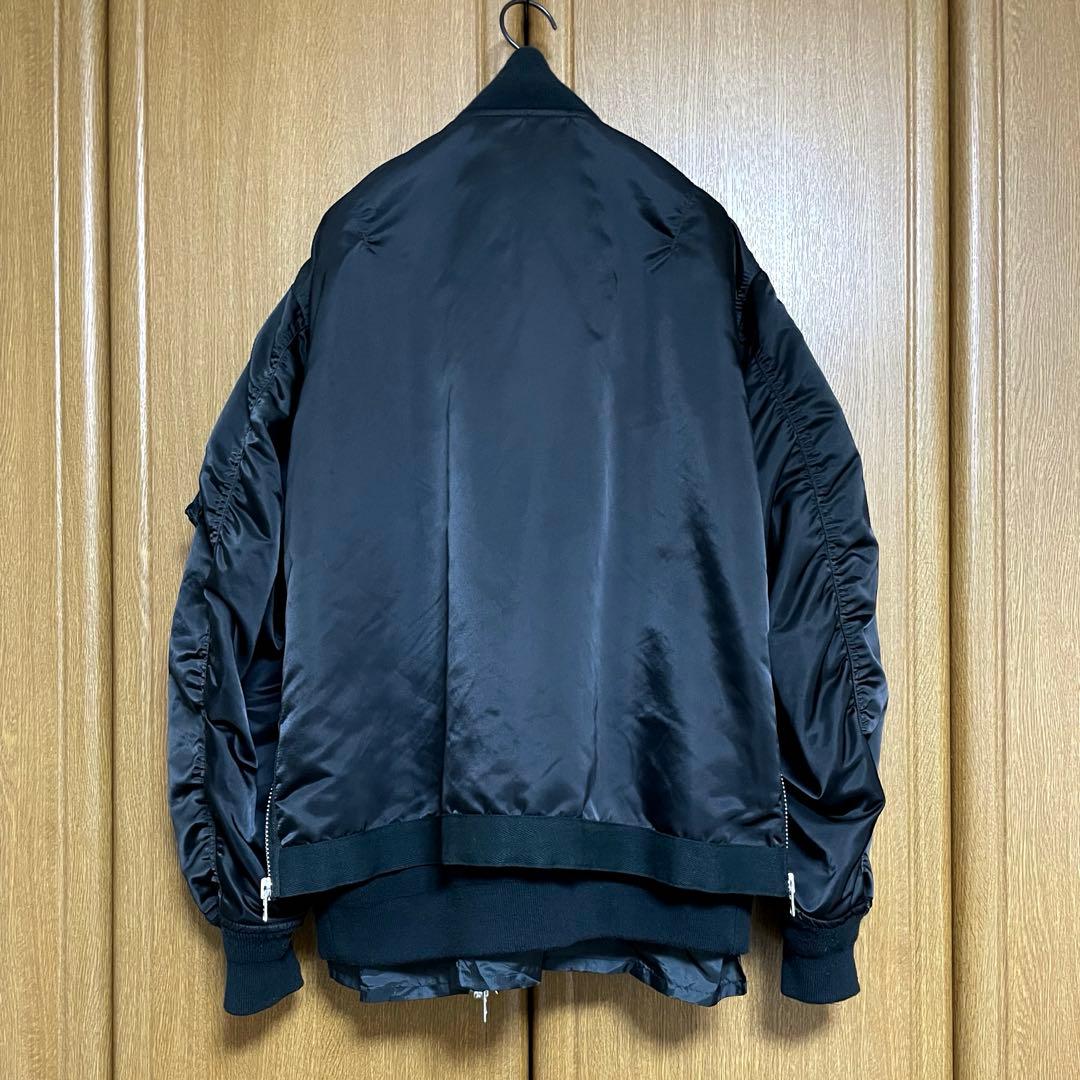 ちまるさま専用 名作 sacai FABRIC COMBO MA-1 - メルカリ