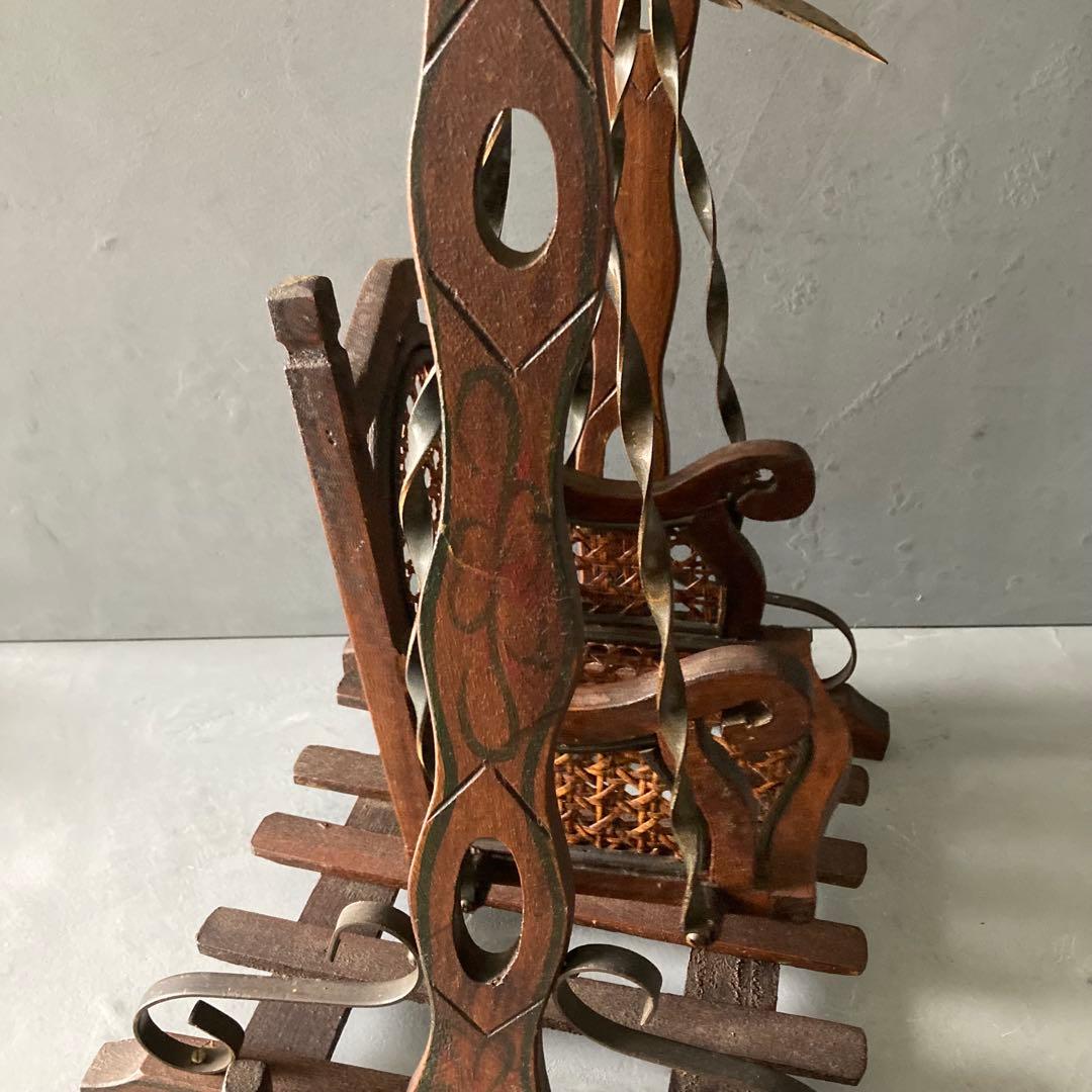 希少 ヴィンテージ ドール用 スイングチェア アンティーク雑貨 希少