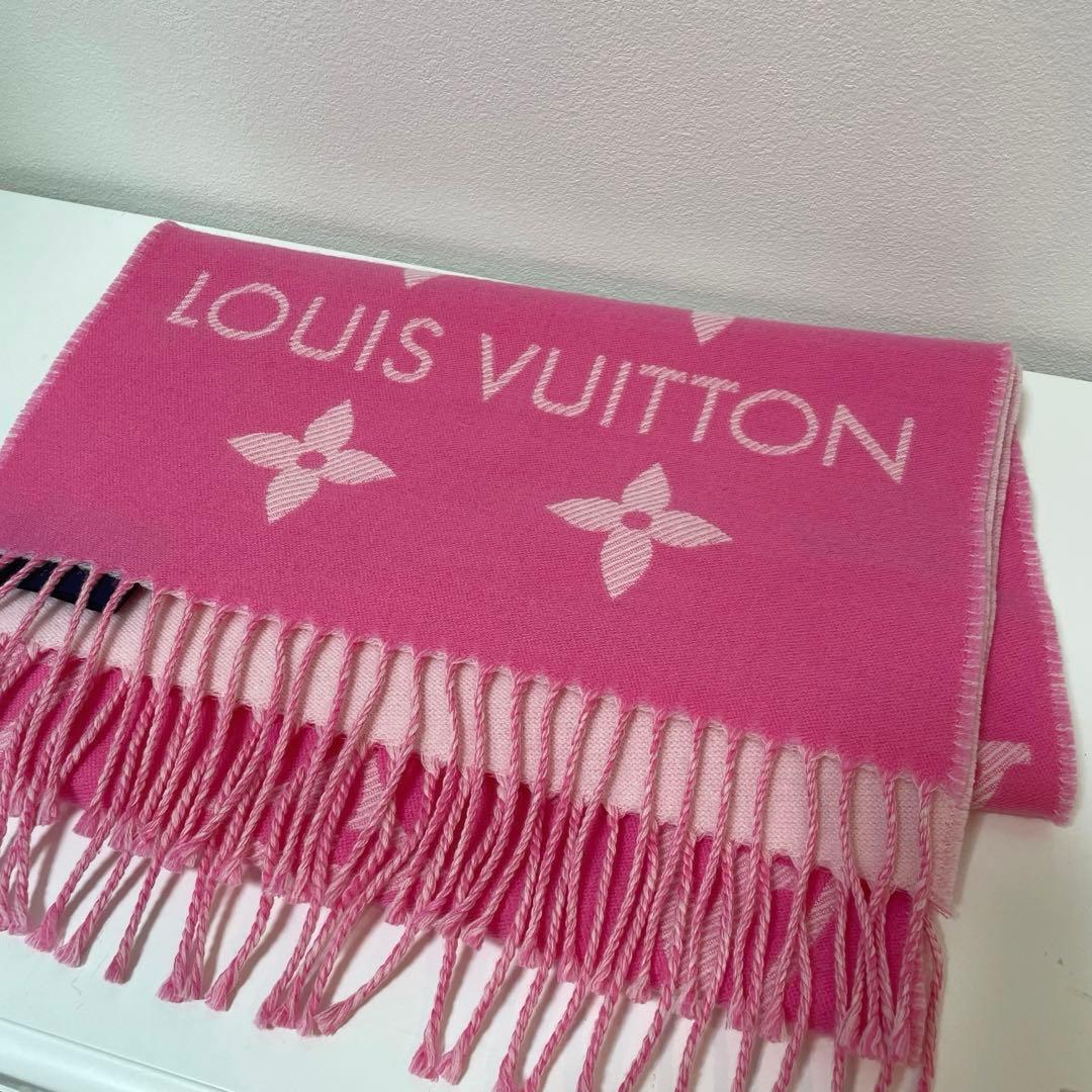 VUITTON マフラー ピンク ルイヴィトン エトール・アメージングラム